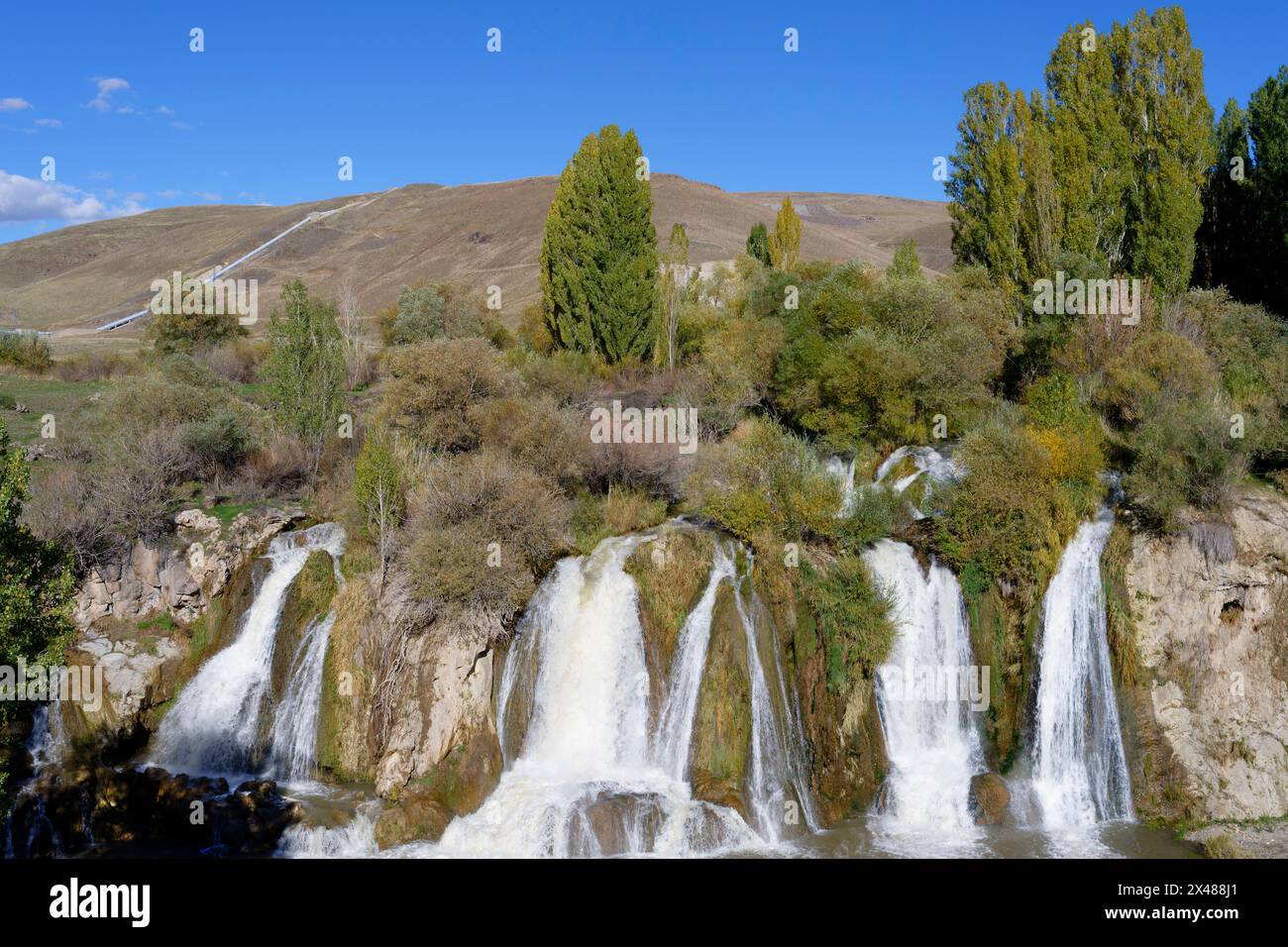 Muradiye waterfalls, Van, Turkey Stock Photo