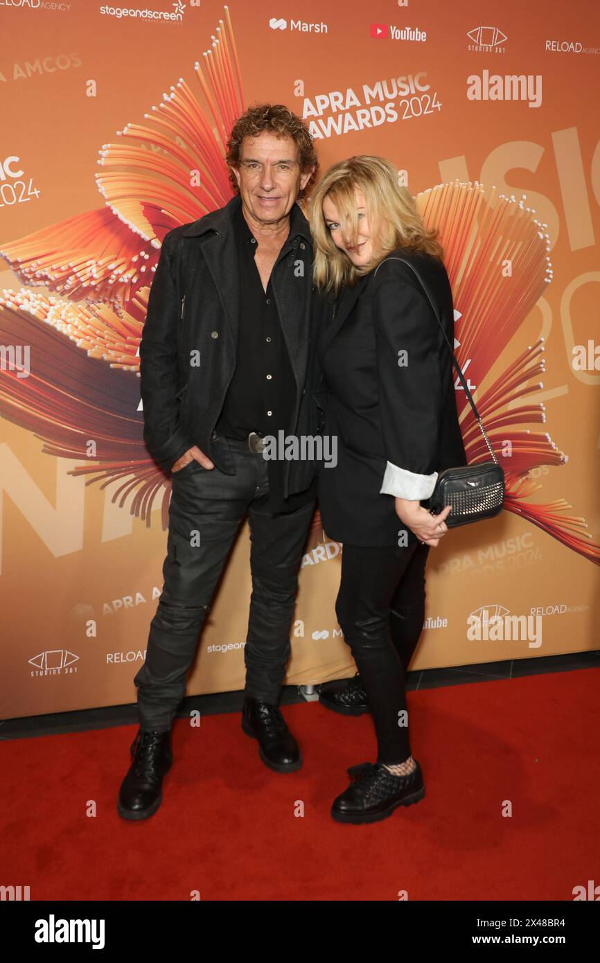 Sydney, Australia. 1st May 2024. Ian Moss and Margeaux Rolleston arrive