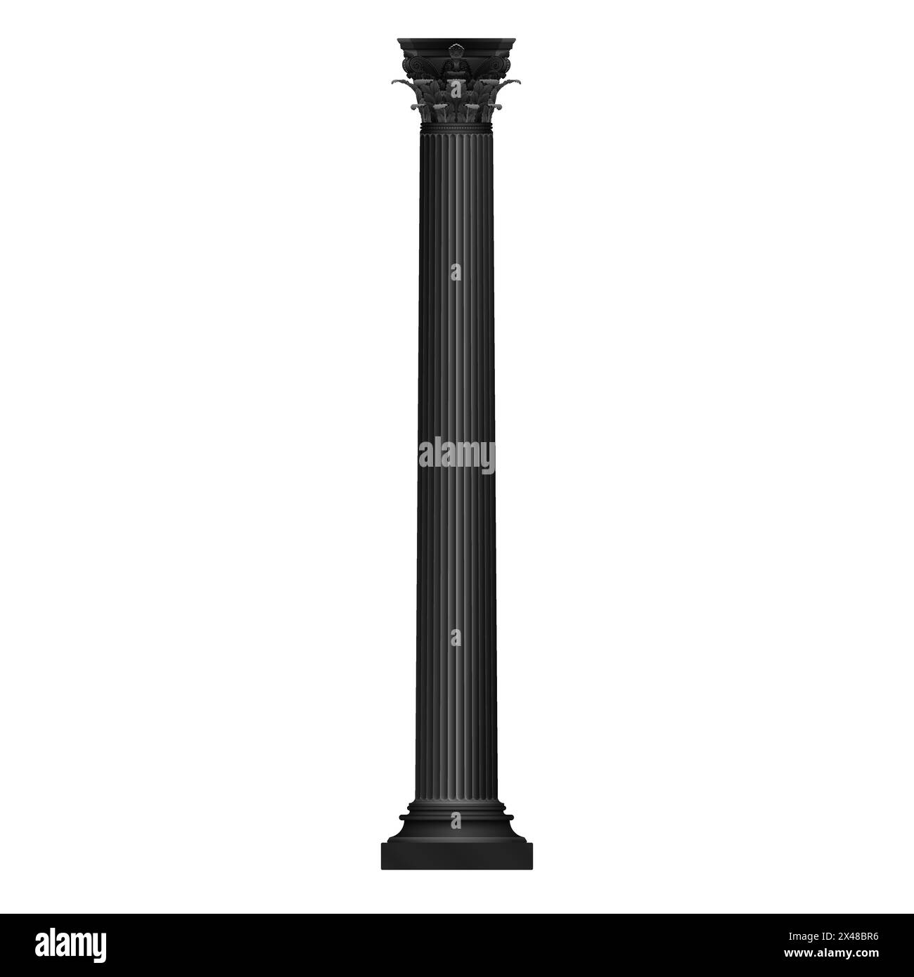 Ancient column black glyph icon, old traditional building support vector illustration Stock Vector