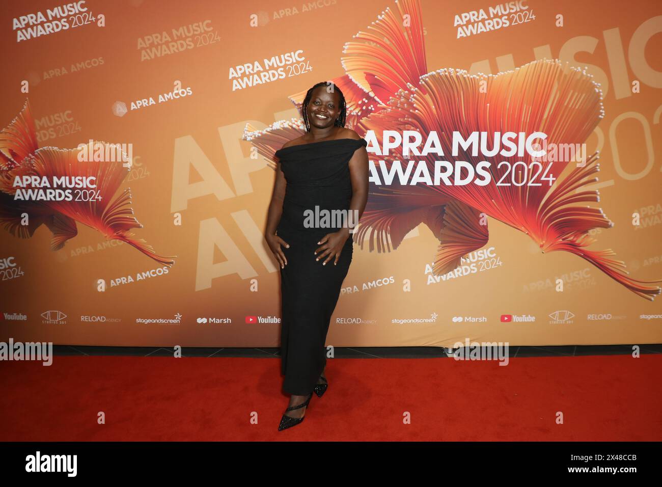 Sydney, Australia. 1st May 2024. Beckah Amani (emerging songwriter of the year nominee) arrives