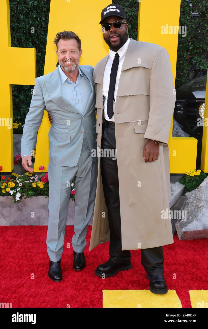 Hollywood, Ca. 30th Apr, 2024. David Leitch, Winston Duke at the Los Angeles premiere of Universal Pictures 'The Fall Guy' at Dolby Theatre on April 30, 2024 in Hollywood, California Credit: Faye Sadou/Media Punch/Alamy Live News Stock Photo