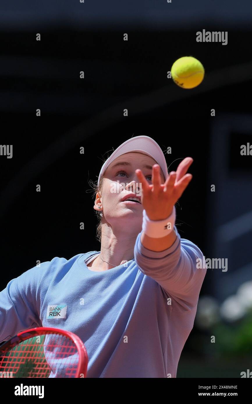 Elena Rybakina of Kazakhstan against Yulia Putintseva during her Women