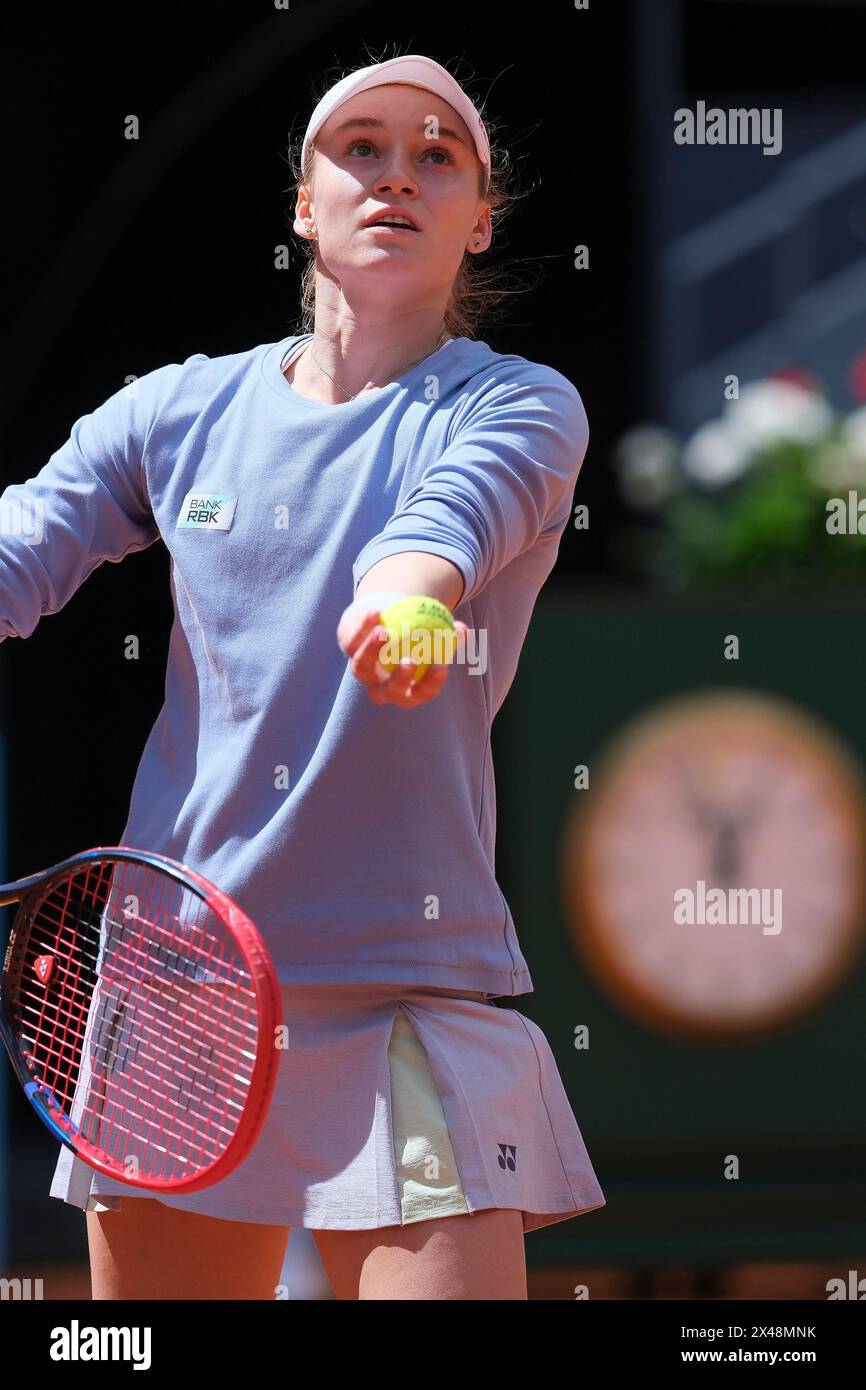 Elena Rybakina of Kazakhstan against Yulia Putintseva during her Women