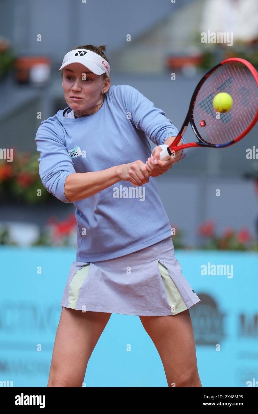 Elena Rybakina of Kazakhstan against Yulia Putintseva during her Women