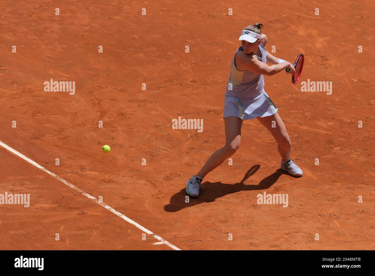 Elena Rybakina of Kazakhstan against Yulia Putintseva during her Women