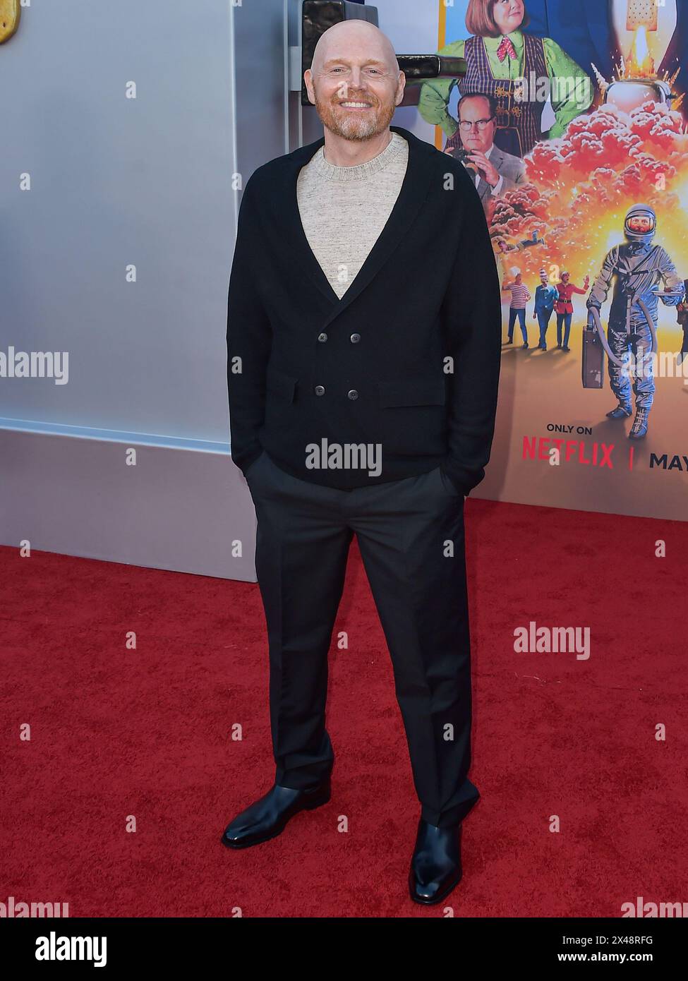 HOLLYWOOD, LOS ANGELES, CALIFORNIA, USA - APRIL 30: Bill Burr arrives at the Los Angeles Premiere Of Netflix's 'Unfrosted' held at The Egyptian Theatre Hollywood on April 30, 2024 in Hollywood, Los Angeles, California, United States. (Photo by Image Press Agency) Stock Photo