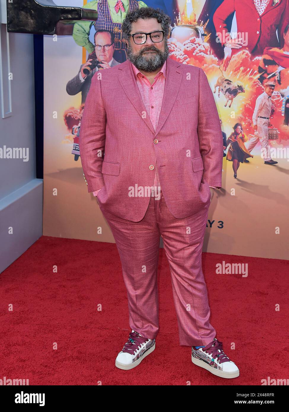 HOLLYWOOD, LOS ANGELES, CALIFORNIA, USA - APRIL 30: Bobby Moynihan arrives at the Los Angeles Premiere Of Netflix's 'Unfrosted' held at The Egyptian Theatre Hollywood on April 30, 2024 in Hollywood, Los Angeles, California, United States. (Photo by Image Press Agency) Stock Photo