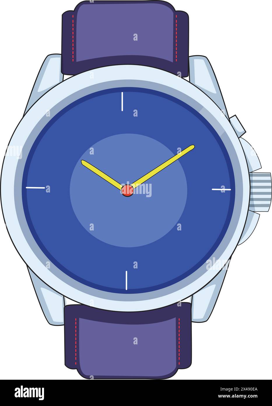 Blue wrist watch Stock Vector Image & Art Alamy