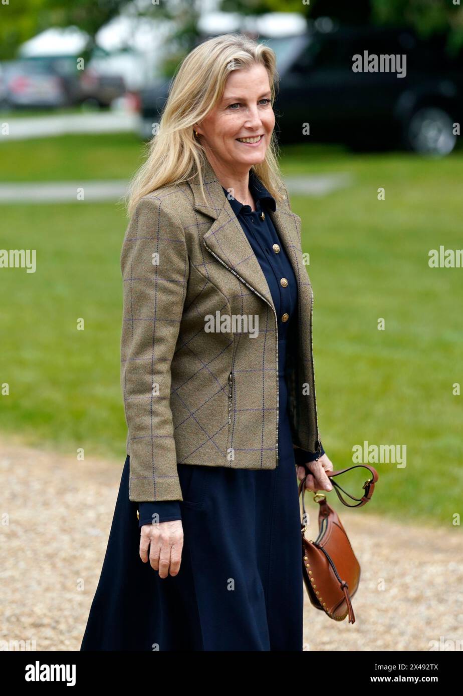 The Duchess of Edinburgh arrives at the Royal Windsor Horse Show, Windsor. Picture date: Wednesday May 1, 2024. Stock Photo