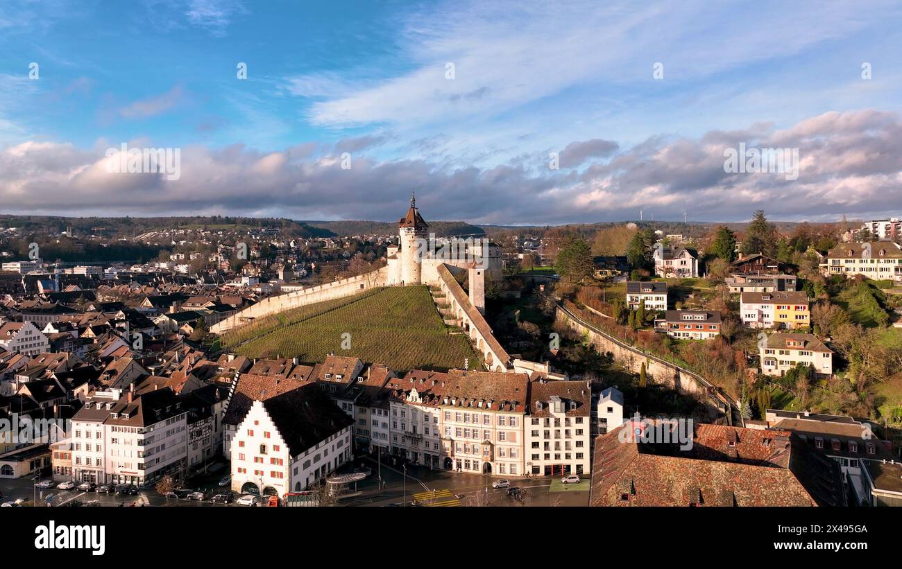 Aerial drone footage old historic hi-res stock photography and images ...