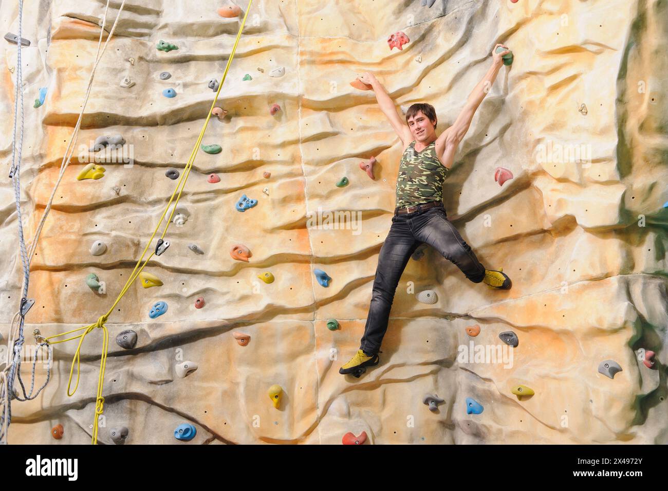 Indoor rock climbing center hi-res stock photography and images - Alamy