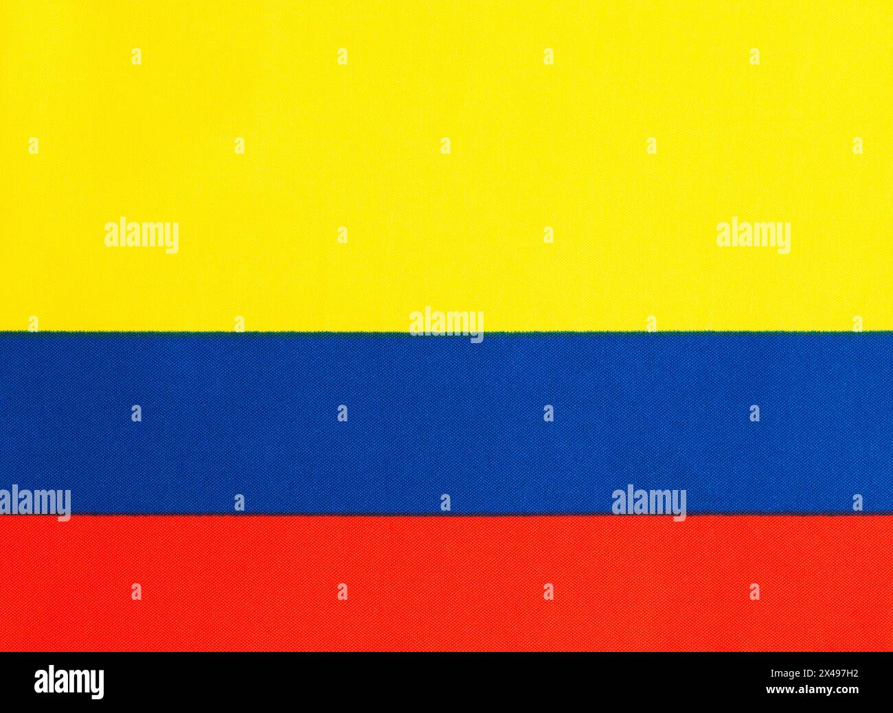 Flat Columbia Fabric Flag Background Close Up. Stock Photo