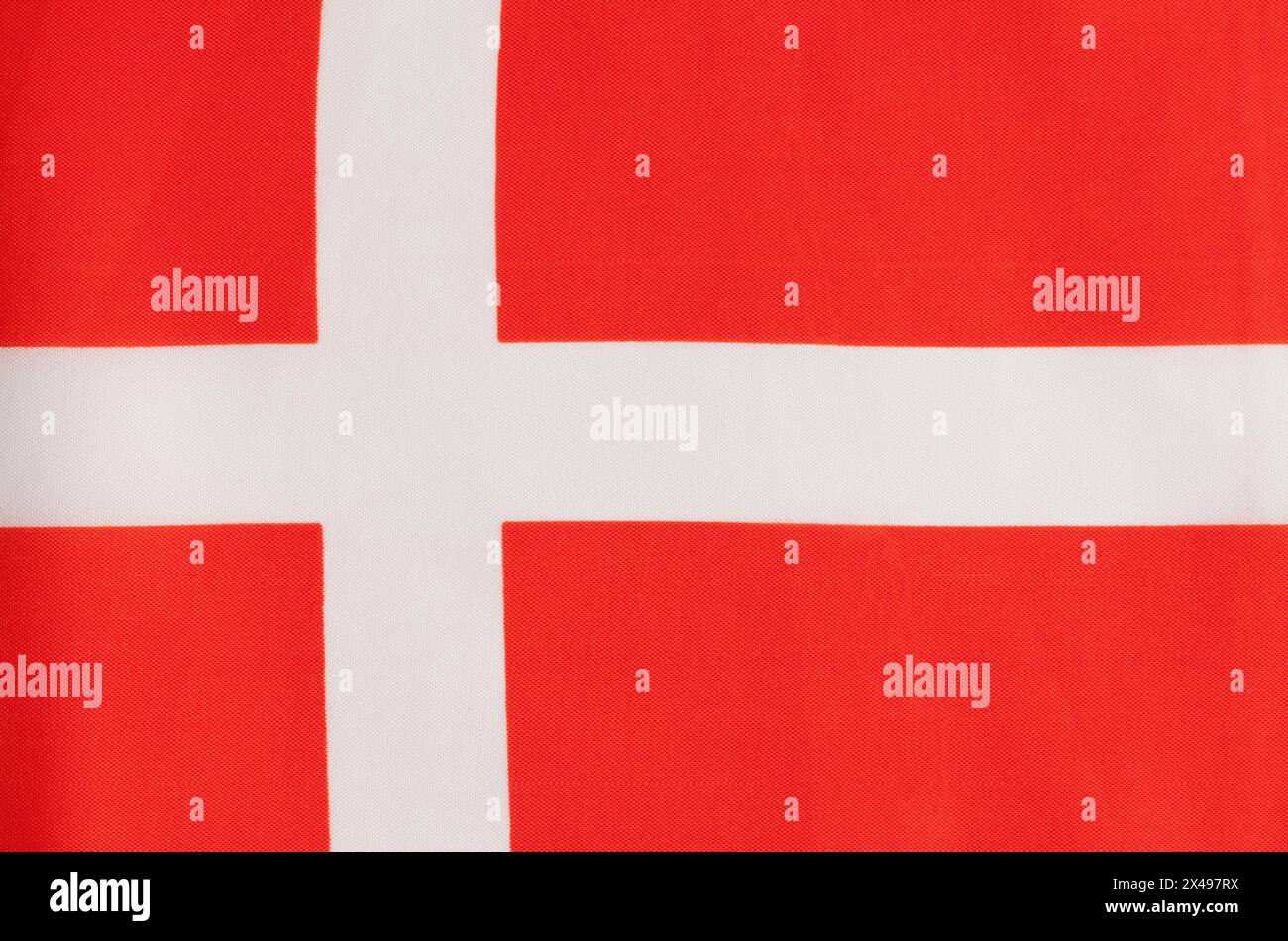 Flat Denmark Fabric Flag Background Close Up Stock Photo - Alamy