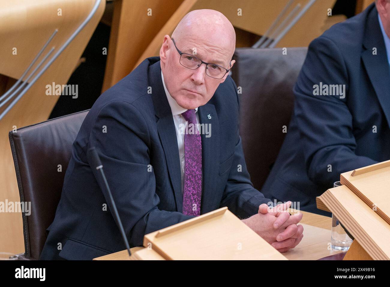 SNP's John Swinney during a debate on a motion of no confidence in the