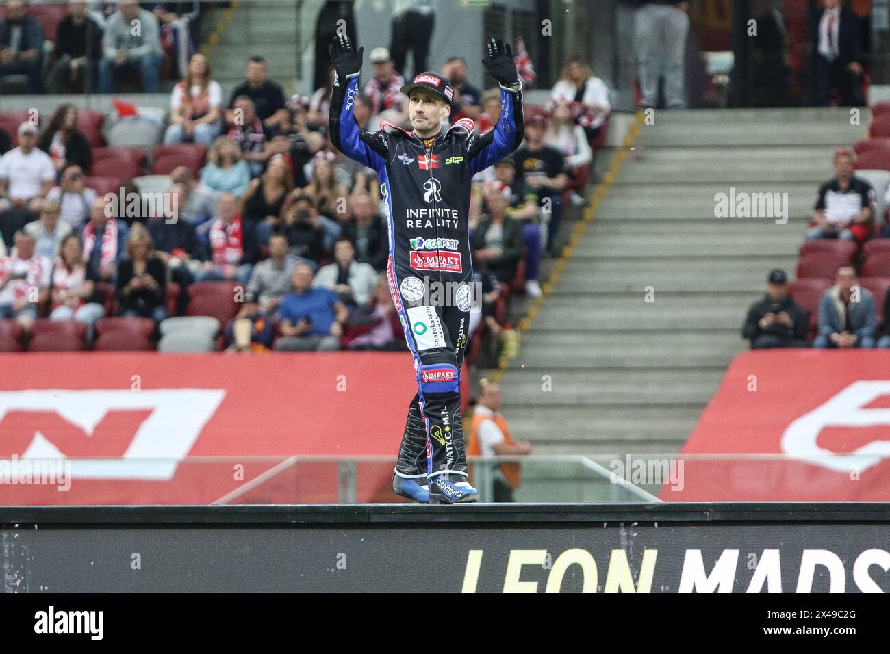 05.13.2024 WARSAW Poland 2023 ORLEN FIM Speedway Grand Prix of Poland - Warsaw op: Leon Madsen Stock Photo