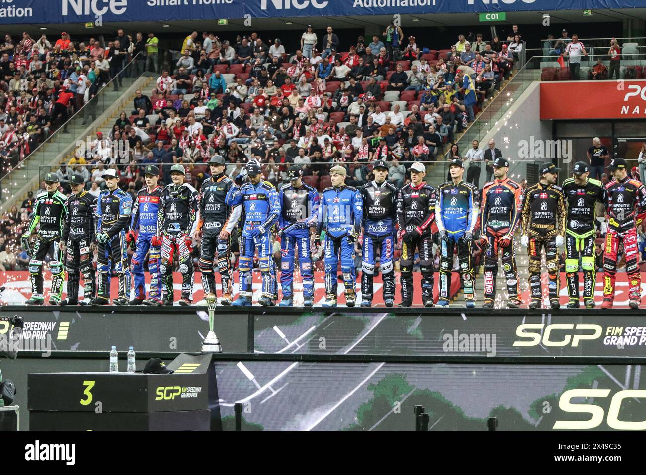05.13.2024 WARSAW Poland 2023 ORLEN FIM Speedway Grand Prix of Poland - Warsaw op: All riders Stock Photo