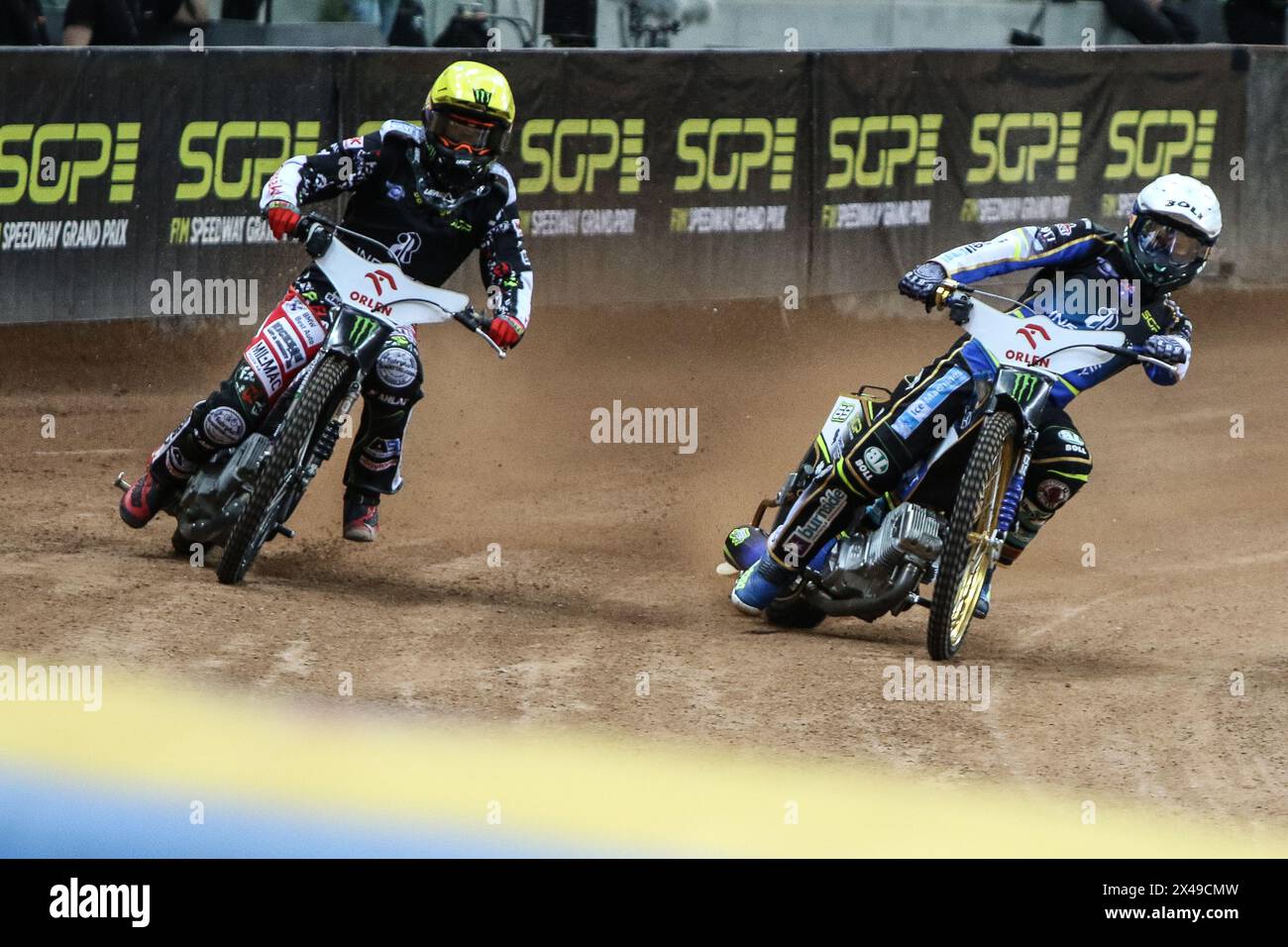 05.13.2024 WARSAW Poland 2023 ORLEN FIM Speedway Grand Prix of Poland - Warsaw op: Jason Doyle, Fredrik Lindgren Stock Photo