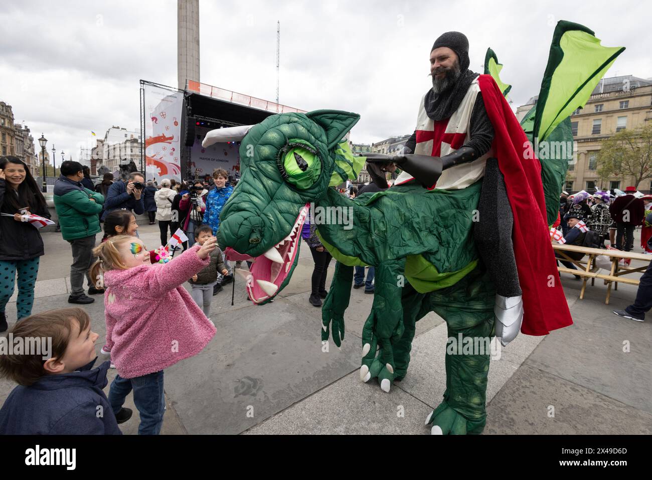 The Feast of St. George Festival in Trafalgar Square, April 23rd 2024
