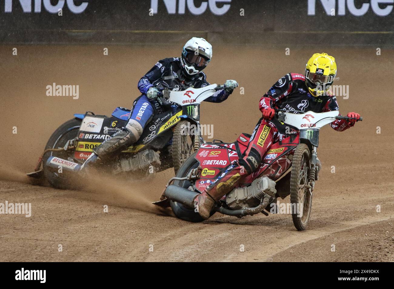 05.13.2024 WARSAW Poland 2023 ORLEN FIM Speedway Grand Prix of Poland - Warsaw op: Bartlomiej Kowalski, Max Fricke Stock Photo