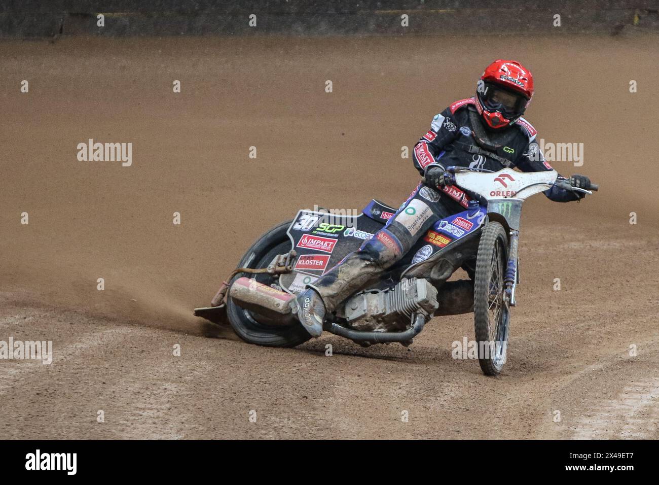 05.13.2024 WARSAW Poland 2023 ORLEN FIM Speedway Grand Prix of Poland - Warsaw op: Leon Madsen Stock Photo