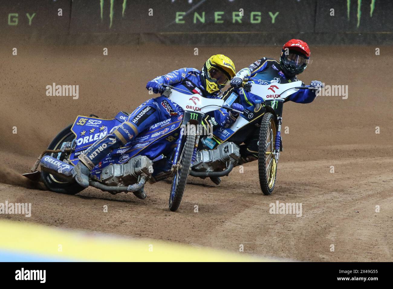 05.13.2024 WARSAW Poland 2023 ORLEN FIM Speedway Grand Prix of Poland - Warsaw op: Bartosz Zmarzlik, Jack Holder Stock Photo