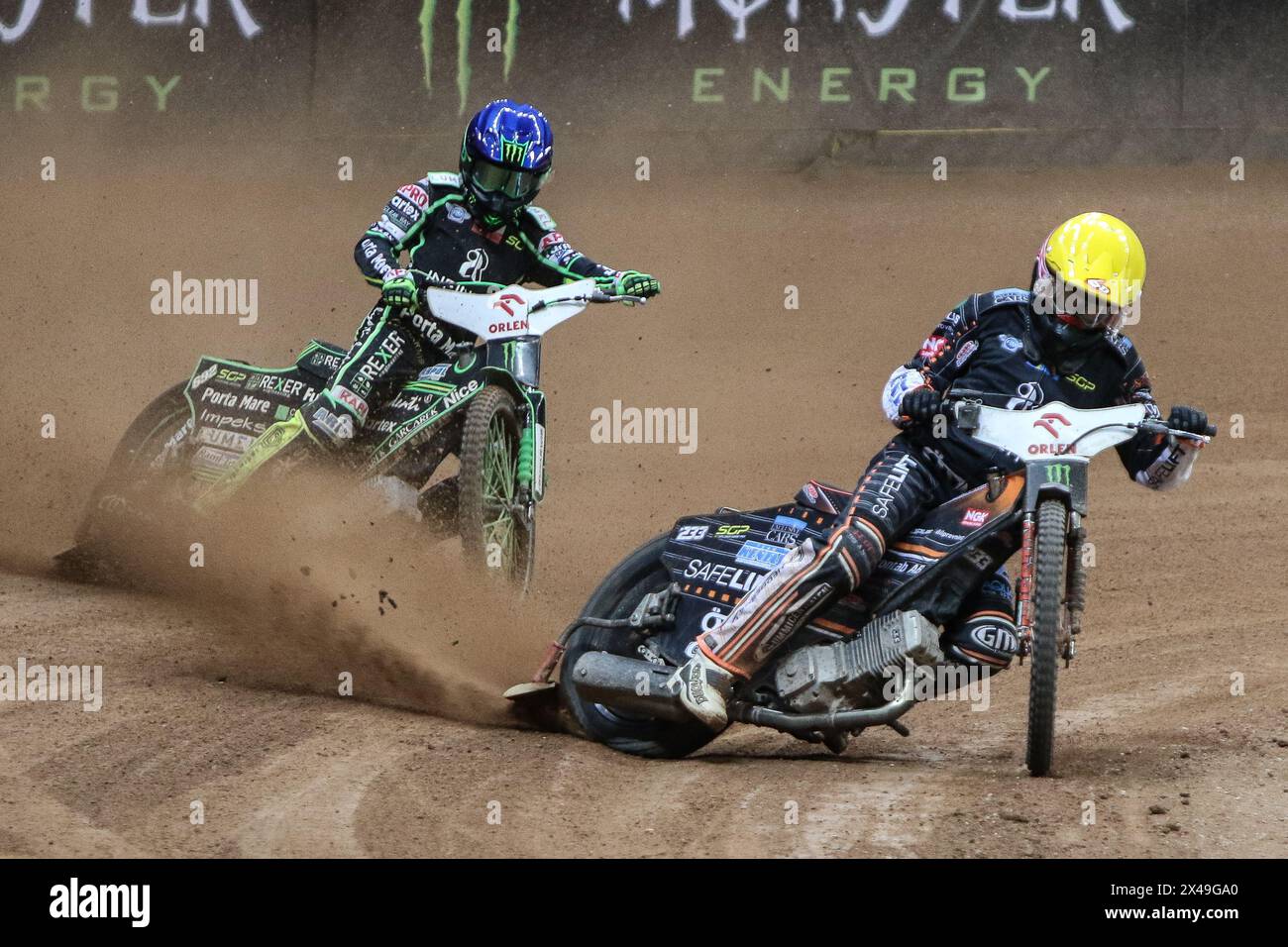 05.13.2024 WARSAW Poland 2023 ORLEN FIM Speedway Grand Prix of Poland - Warsaw op: Patryk Dudek, Kim Nillson Stock Photo