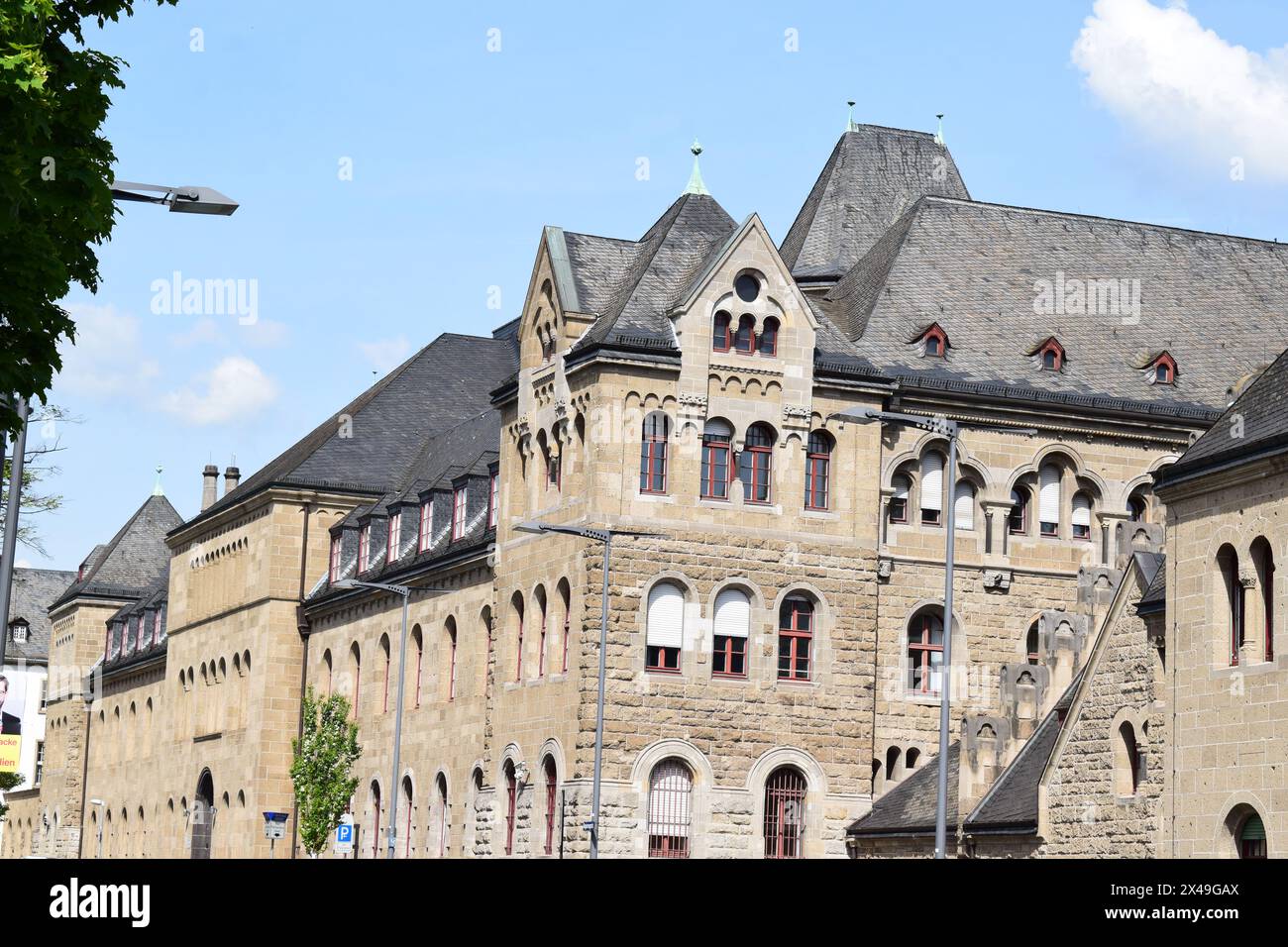 historic building of the courthouse in Koblenz Stock Photo