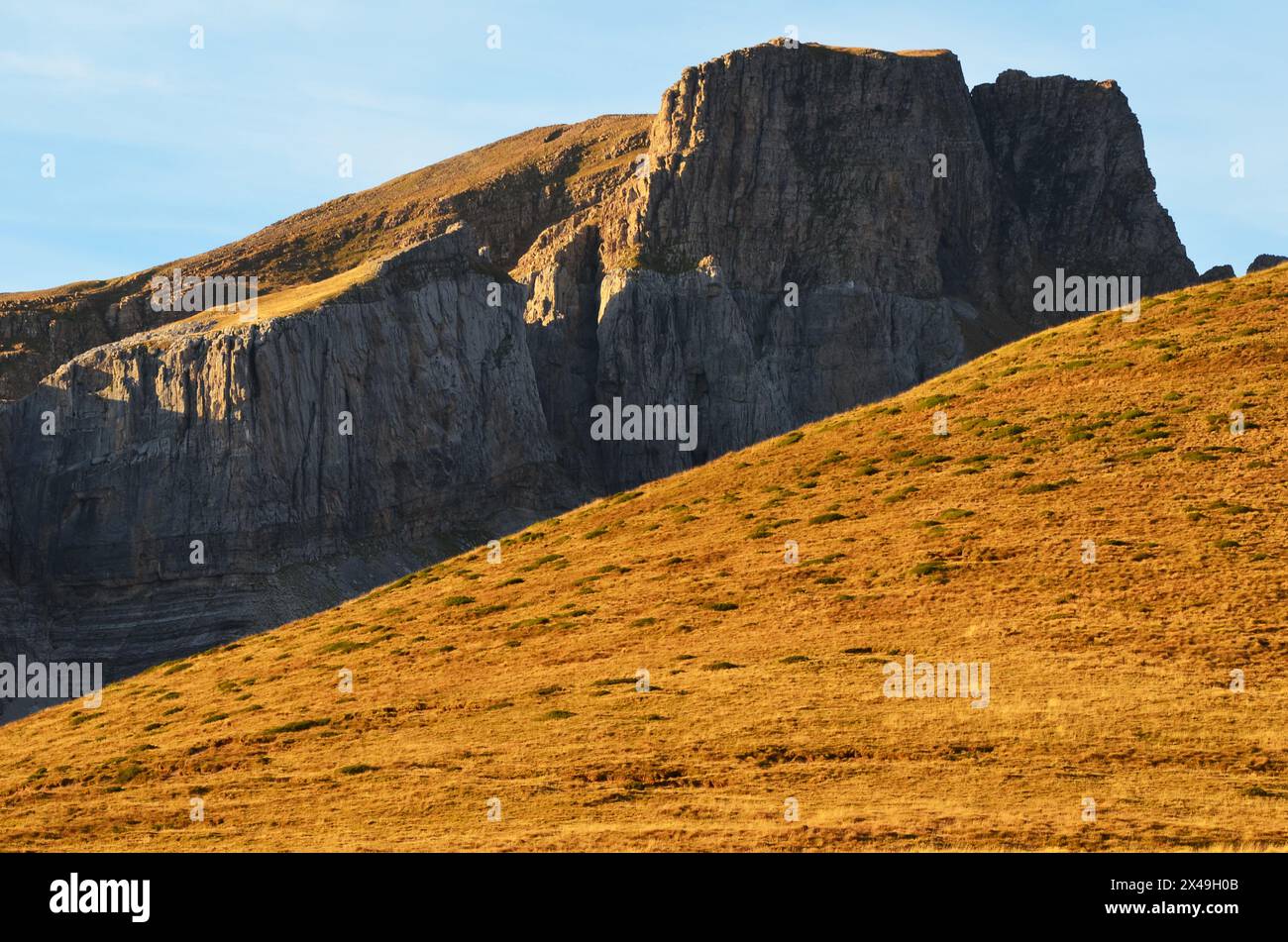 Western Valleys Natural Park in the Pyrenees of Huesca, Spain Stock Photo