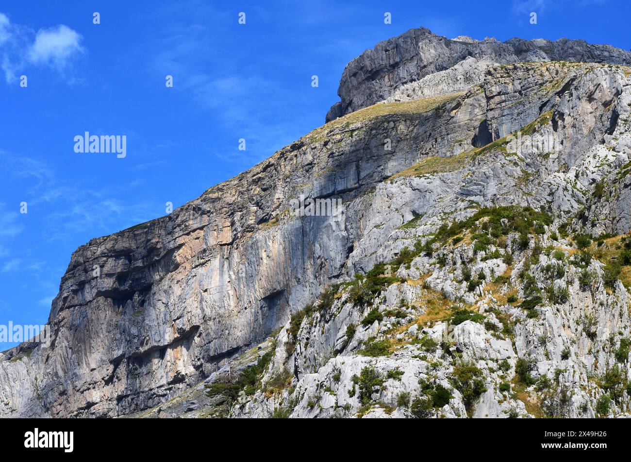 Western Valleys Natural Park in the Pyrenees of Huesca, Spain Stock Photo