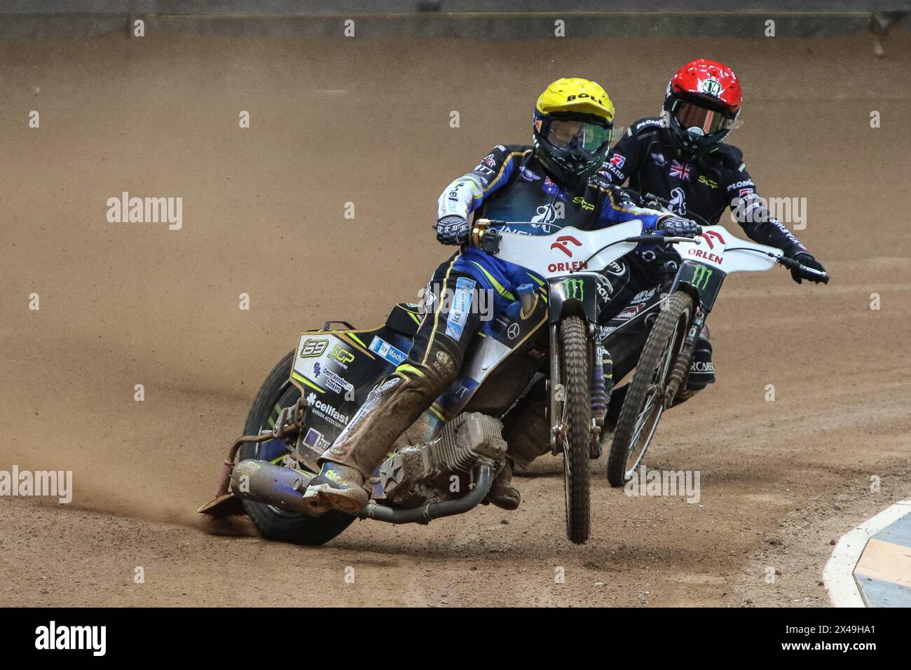 05.13.2024 WARSAW Poland 2023 ORLEN FIM Speedway Grand Prix of Poland - Warsaw op: Jason Doyle, Tai Woffinden Stock Photo
