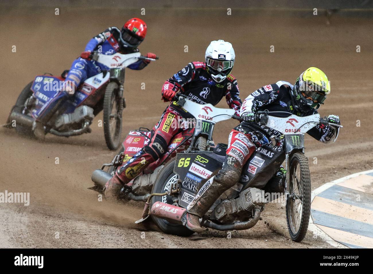 05.13.2024 WARSAW Poland 2023 ORLEN FIM Speedway Grand Prix of Poland - Warsaw op: Fredrik Lindgren, Max Fricke Stock Photo