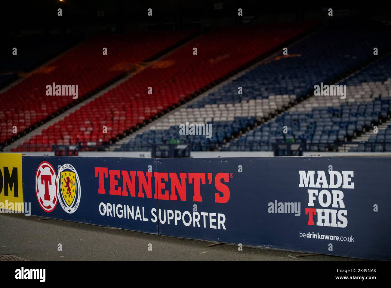 Glasgow, Scotland UK. April 9th, 2024: UEFA Women's European Qualifiers
