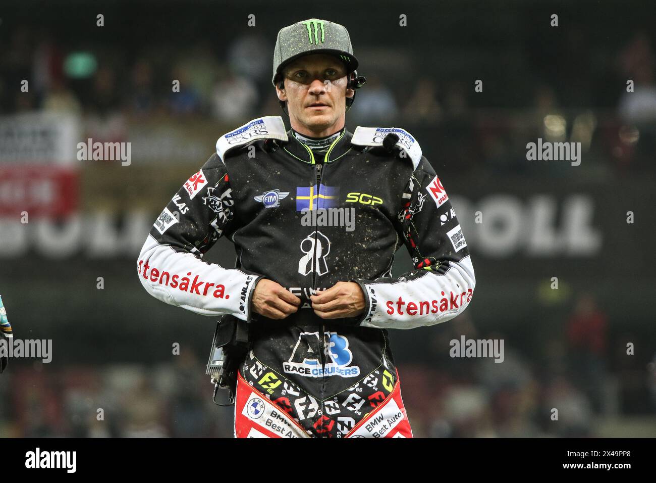 05.13.2024 WARSAW Poland 2023 ORLEN FIM Speedway Grand Prix of Poland - Warsaw op: podium - Fredrik Lindgren Stock Photo