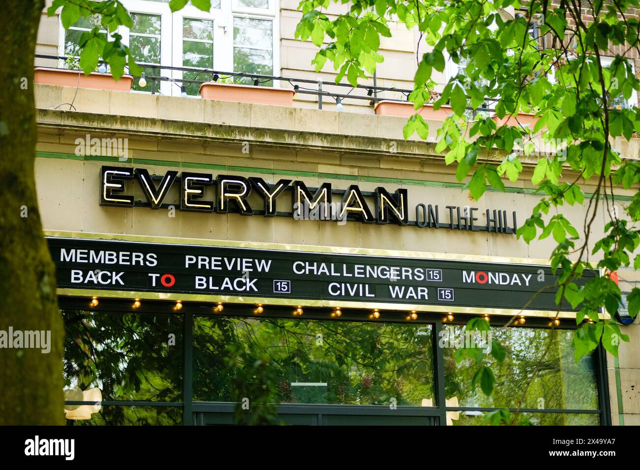 LONDON APRIL 22, 2024 Everyman on the Hill. Belsize Park branch of