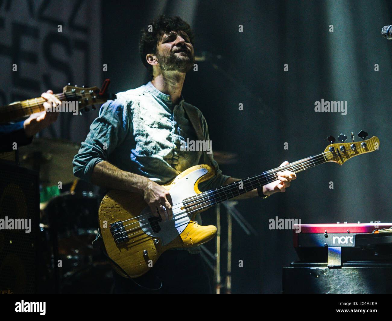 Brno, Czech Republic. 01st May, 2024. American jazz fusion band Snarky