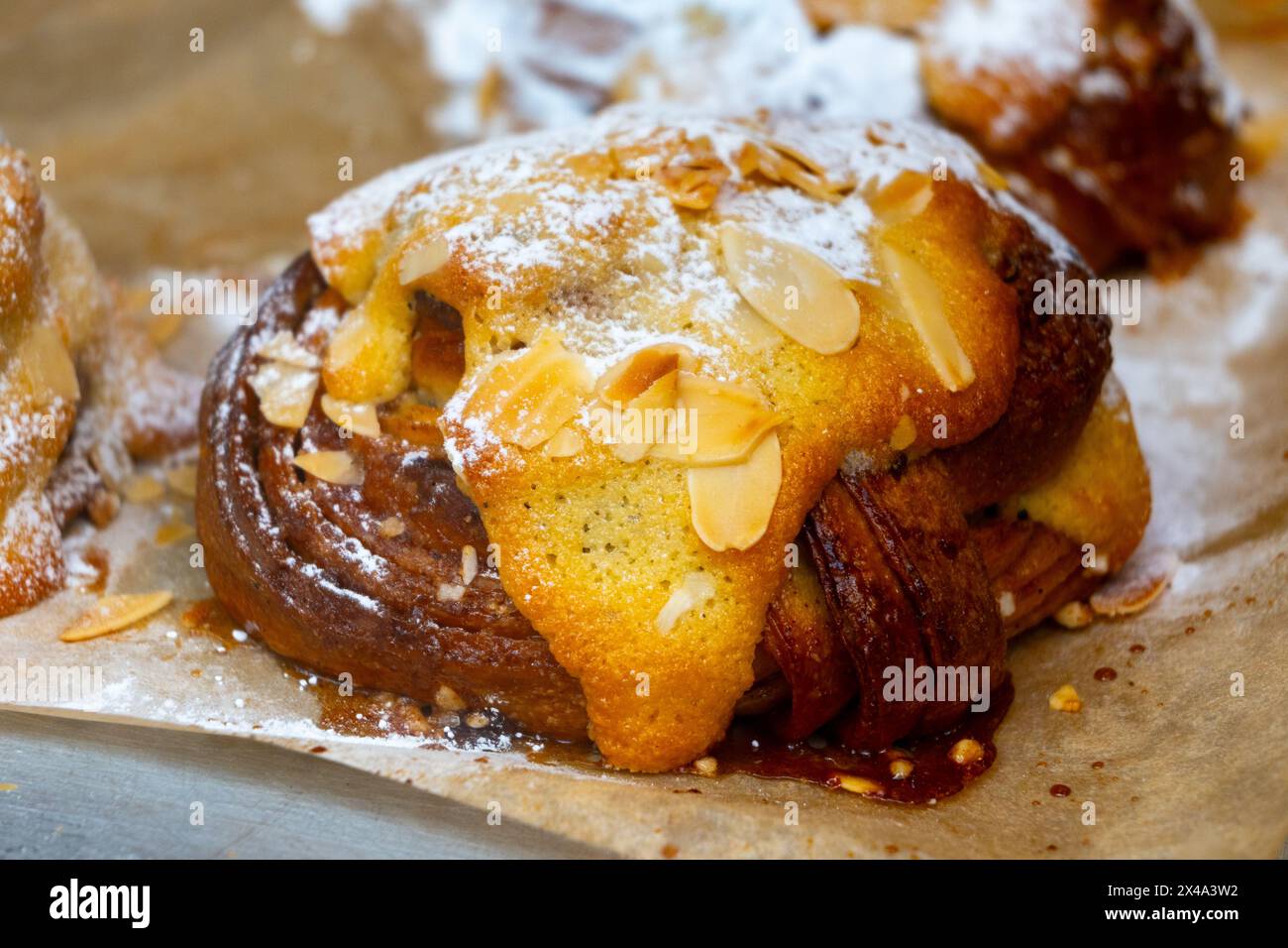 Almond scones - traditional British baked good, popular in the United ...