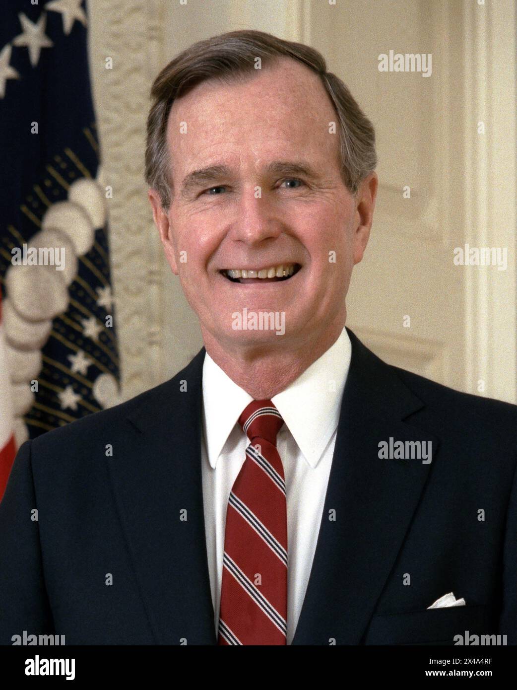 GEORGE W. BUSH  American Republican politician in 1989 - later 43rd President of the United States Stock Photo