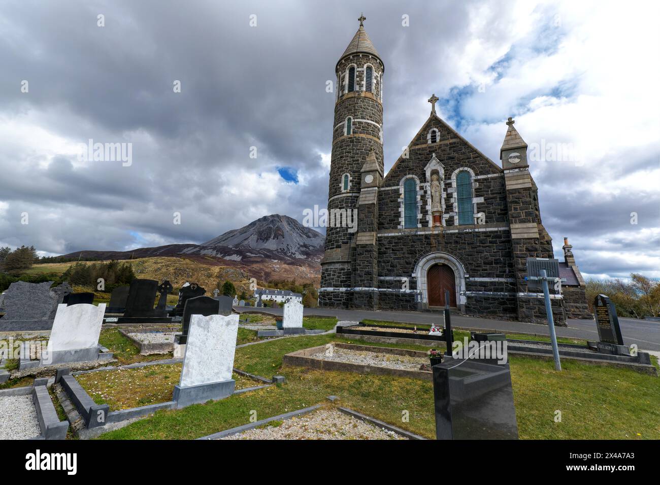 Sacred Heart Catholic Church in Dunlewey, Donegal Ireland Stock Photo