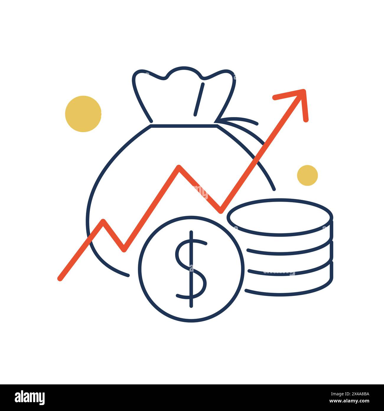 Finance - Money Bag Icon - Illustration as EPS 10 File Stock Vector ...