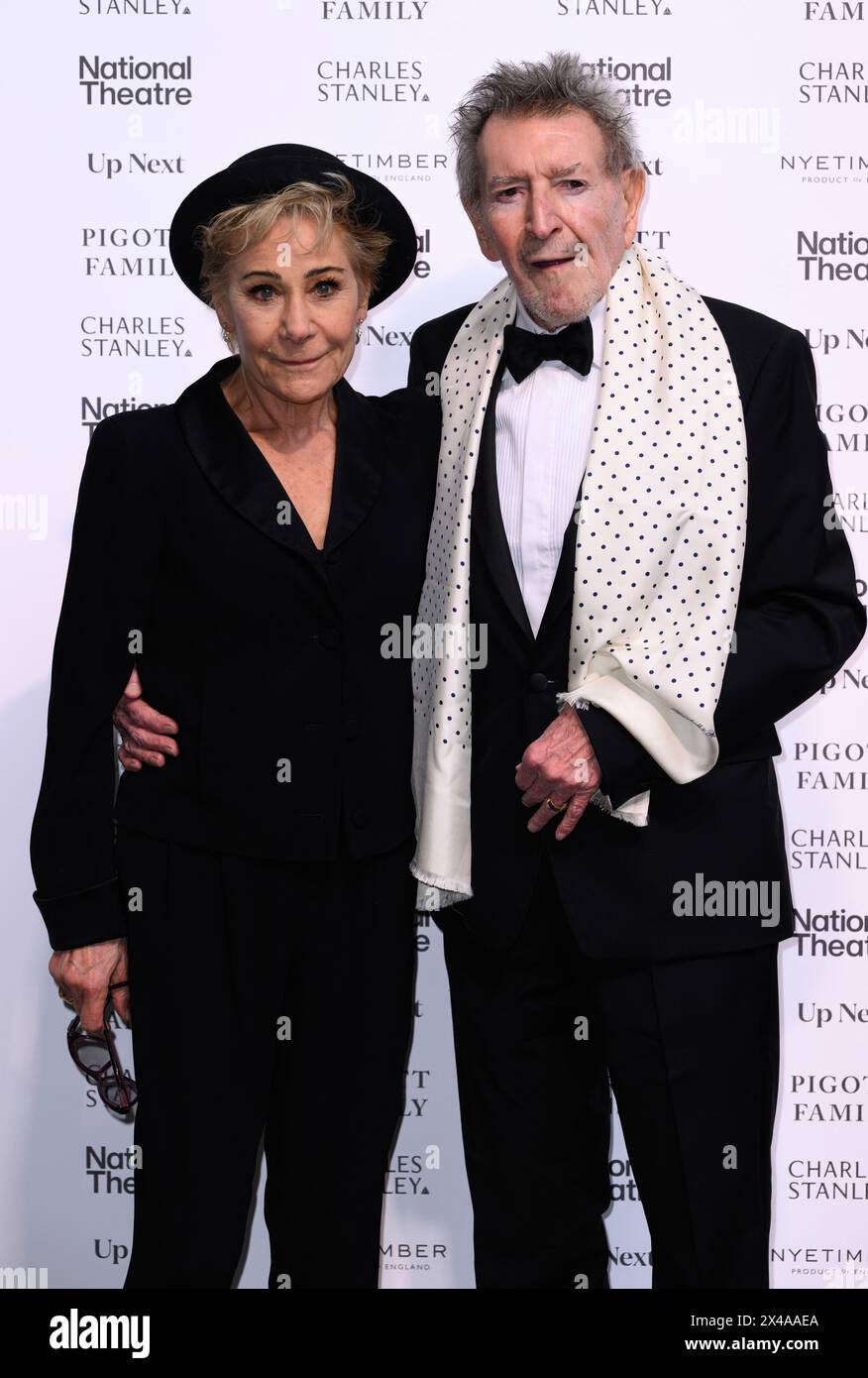 London, UK. May 1st, 2024. Zoe Wannamaker and Gawn Grainger arriving at the National Theatre Up Next Gala. Credit: Doug Peters/EMPICS/Alamy Live News Stock Photo