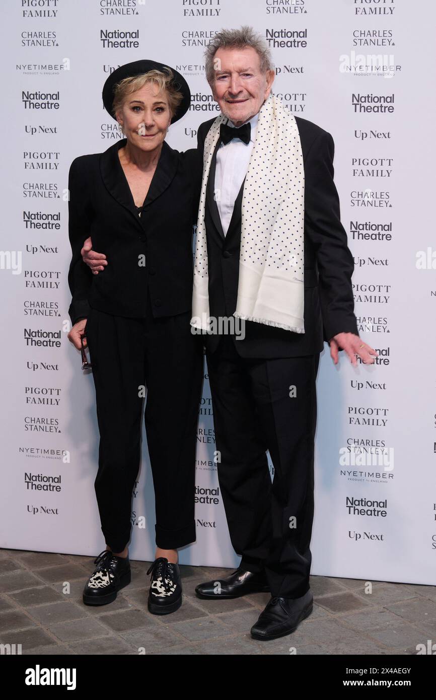 London, UK . 1 May, 2024 . Zoe Wanamaker and Gawn Grainger pictured at the National Theatre: Up Next Gala held at the National Theatre Southbank. Credit:  Alan D West/Alamy Live News Stock Photo