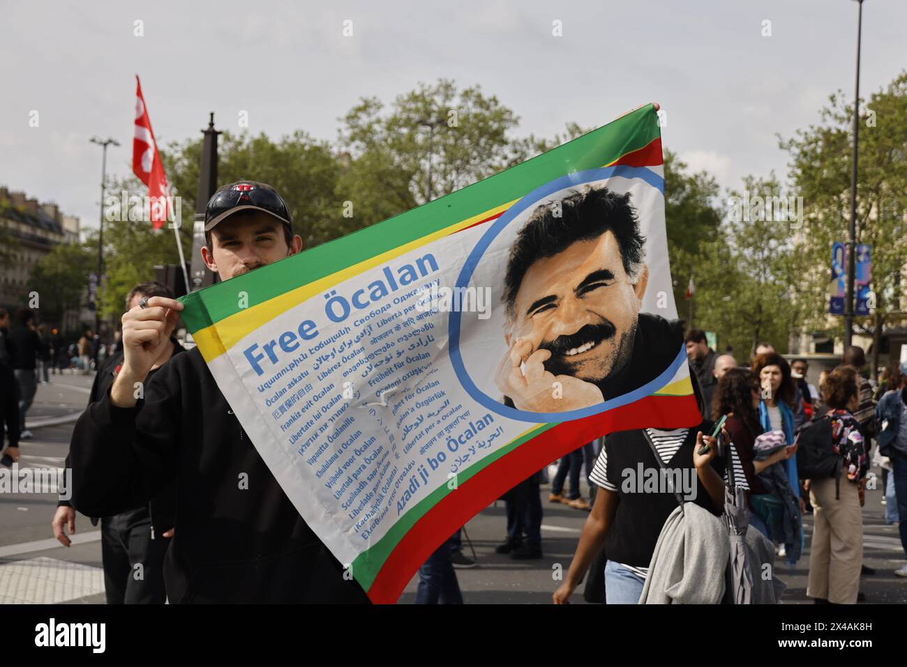 Paris, France. 1st May, 2024. The labor Day demonstration in Paris ...