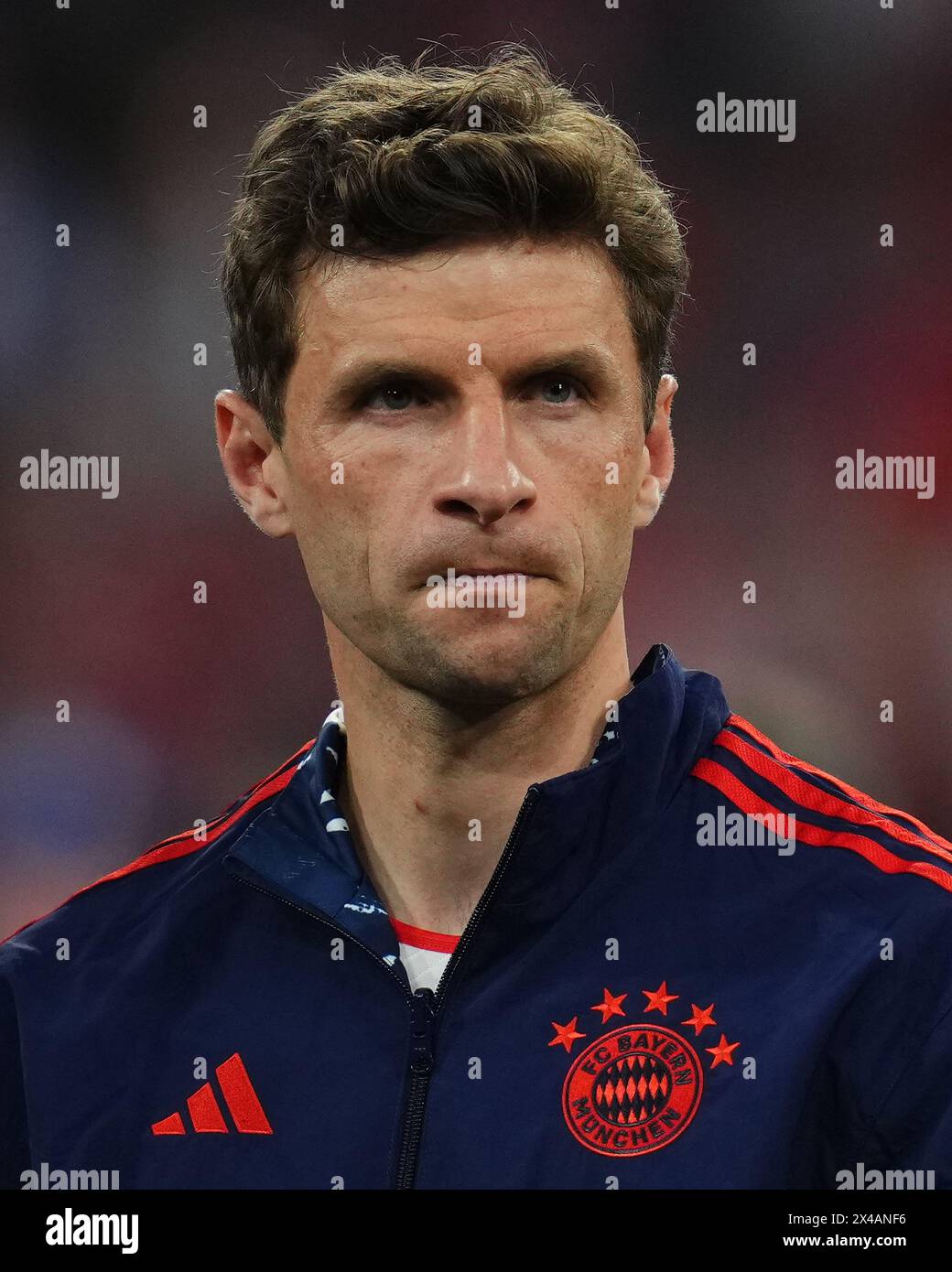 Munich, Germany. 30th Apr, 2024. Thomas Muller of Bayern Munchen during