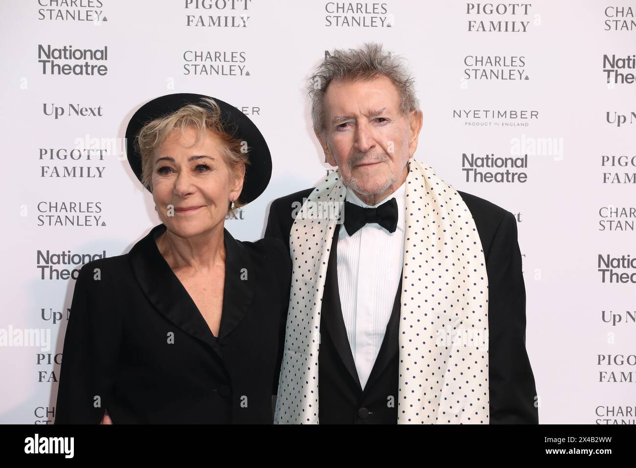 Zoe Wannamaker and Gawn Grainger attend National Theatre Up Next Gala in London raising money for 'Stories Start here campaign'. The National Theatre Stock Photo