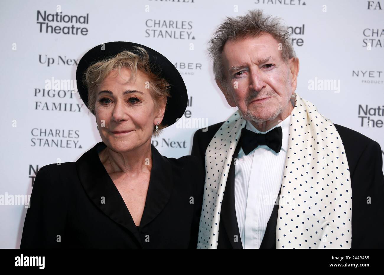 London, UK. 01st May, 2024. Zoë Wanamaker and Gawn Grainger attend the National Theatre 'Up Next' Gala at The National Theatre in London. Credit: SOPA Images Limited/Alamy Live News Stock Photo