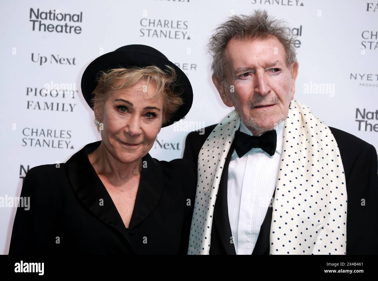 London, UK. 01st May, 2024. Zoë Wanamaker and Gawn Grainger attend the National Theatre 'Up Next' Gala at The National Theatre in London. Credit: SOPA Images Limited/Alamy Live News Stock Photo