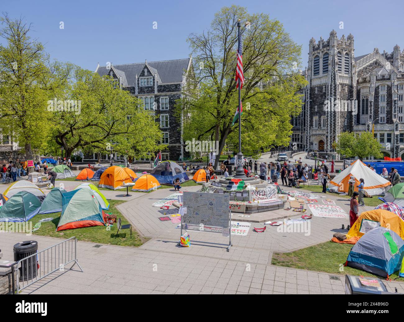 NEW YORK, N.Y. April 28, 2024 A proPalestinian protest encampment