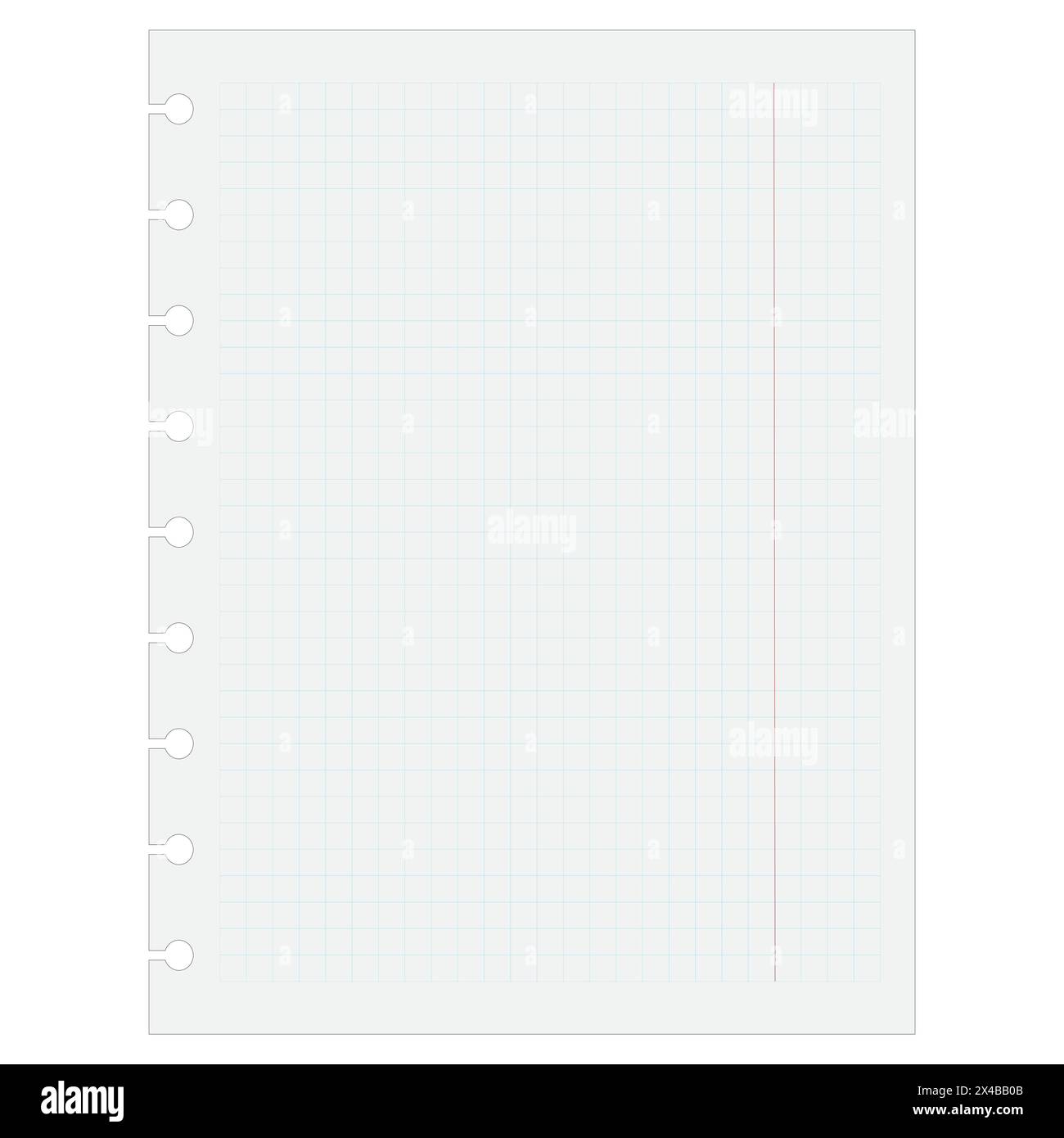 Blank sheets notebook papers of square and lined paper for homework and ...