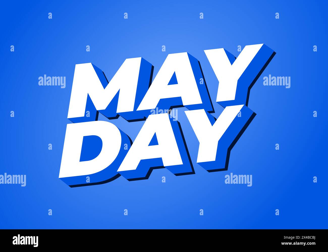 May Text May day. Text effect design in 3D style with good colors Stock Vector ...