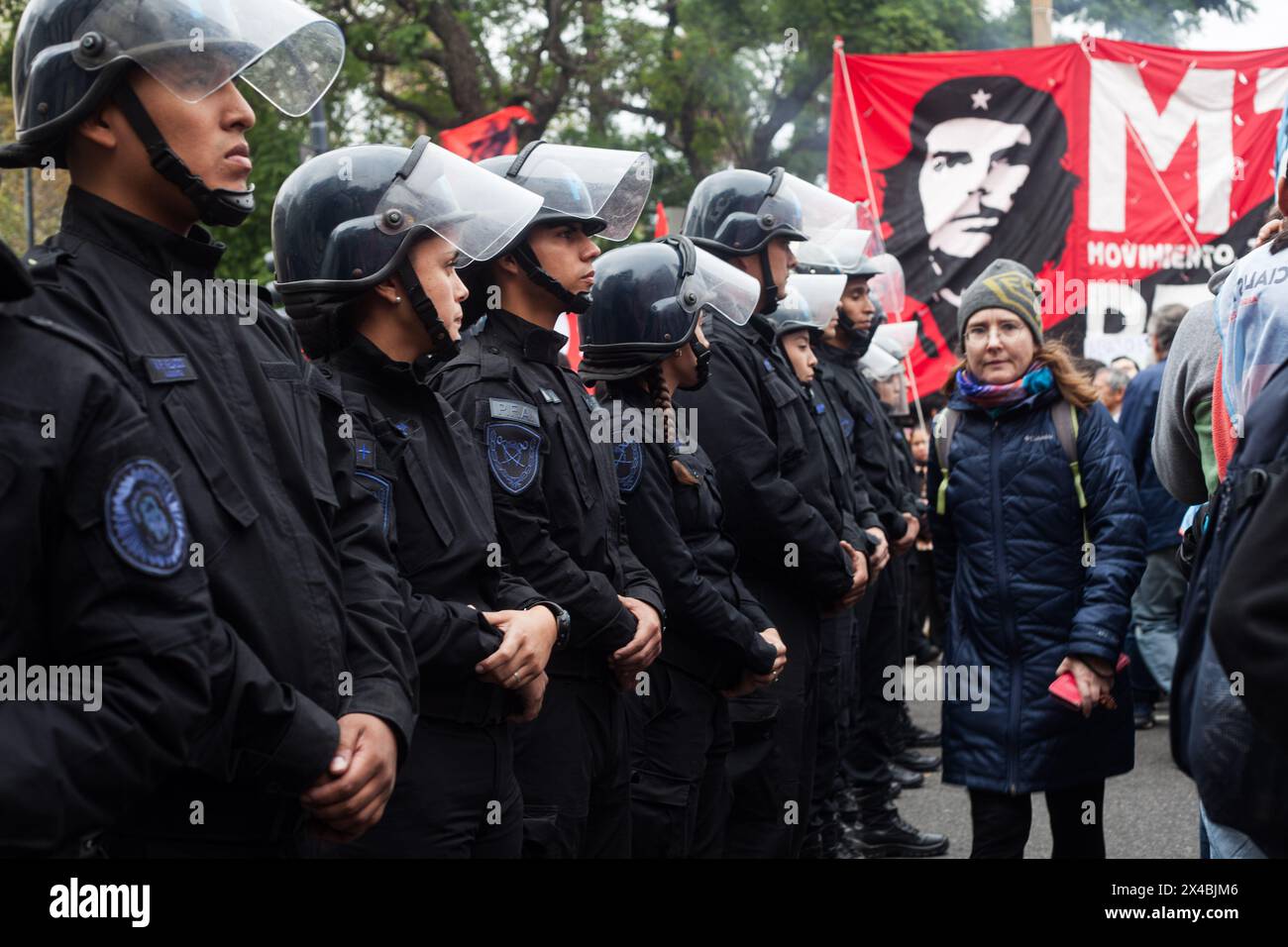 Buenos Aires, Argentina. 1st May, 2024. Left-wing organizations marched ...